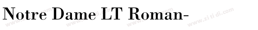 Notre Dame LT Roman字体转换